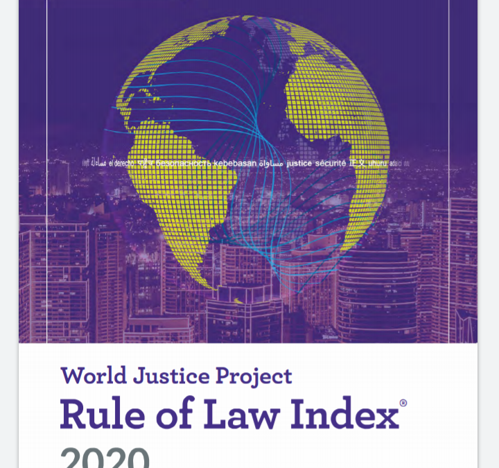 Índice de Estado de Derecho 2020 del  World Justice Project (Proyecto de Justicia Mundial)